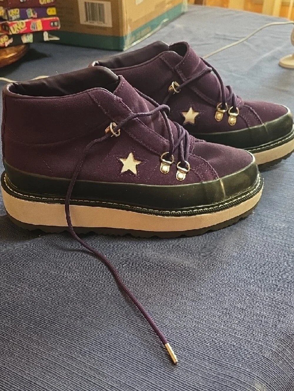 Converse purple high